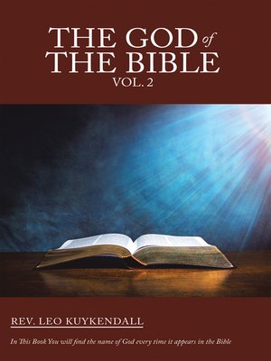 cover image of The God of the Bible Volume 2